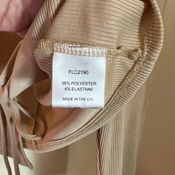 ASOS Flounce Club London Ribbed Crop Tie Cardigan - Picture 9 of 11